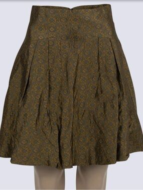 Cue Olive and Gold Brocade Circle Skirt